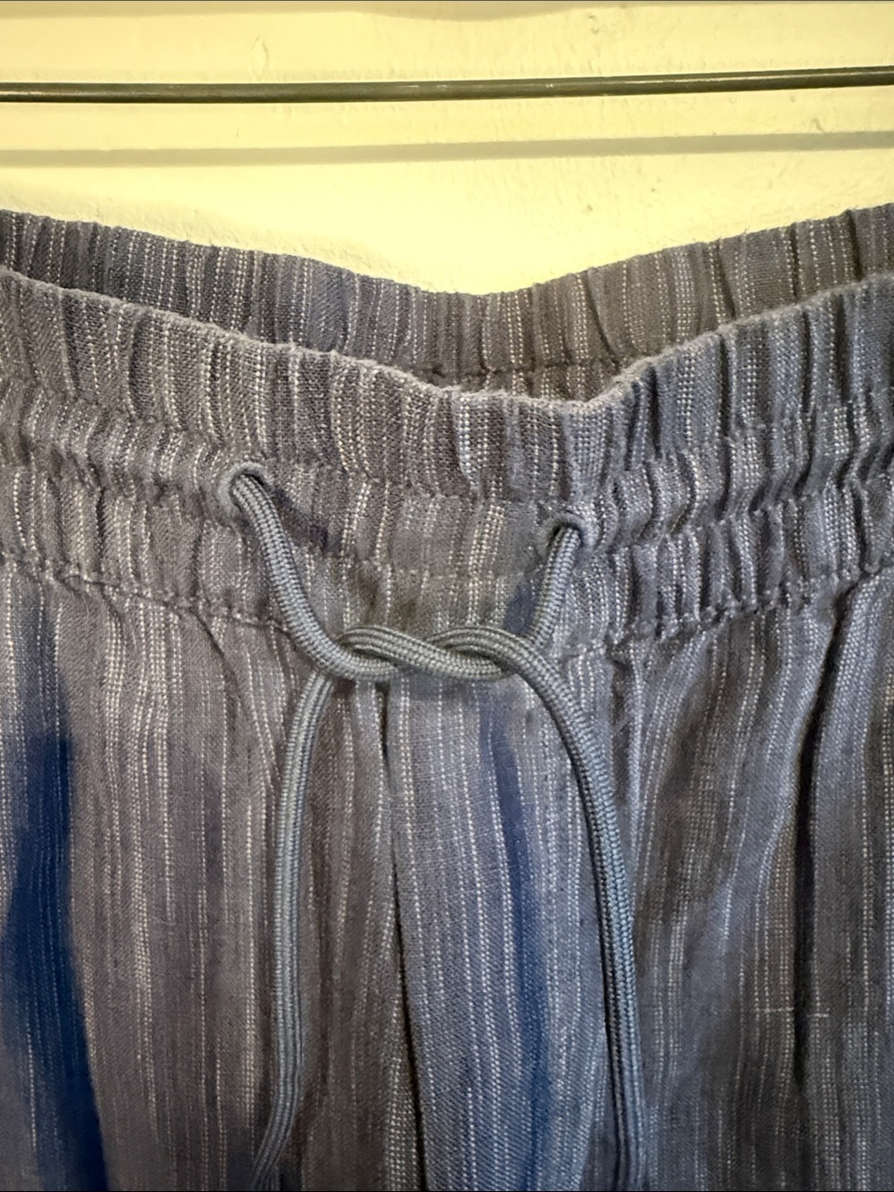 Athleta Navy Wide-Leg Drawstring Pants - Picture 3 of 7